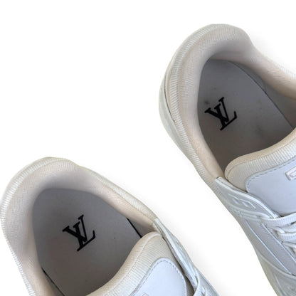 LOUIS VUITTON LEATHER LV TRAINER WHITE UK8.5 | UK 8.5, White