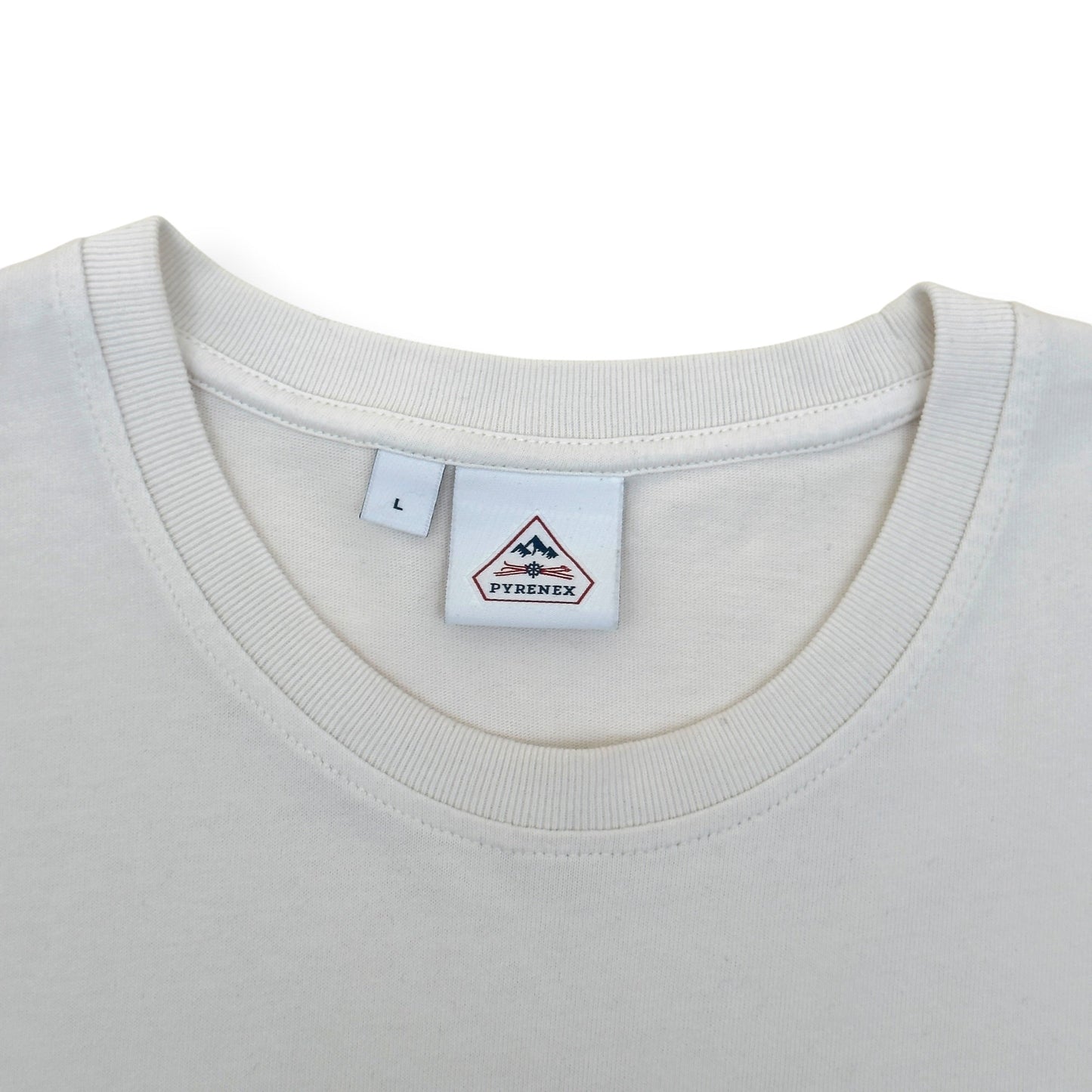 PYRENEX ECHO COTTON LOGO T-SHIRT MILK L | Large, Milk White