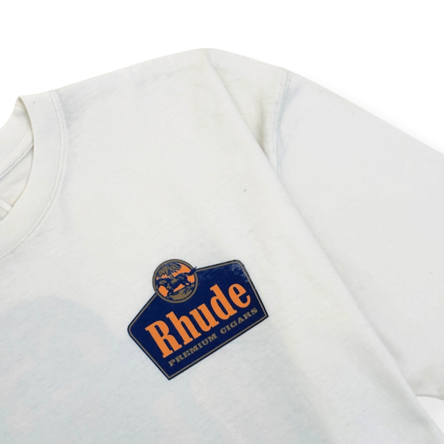 RHUDE GRAND CRU T-SHIRT VINTAGE WHITE XL | XL, White