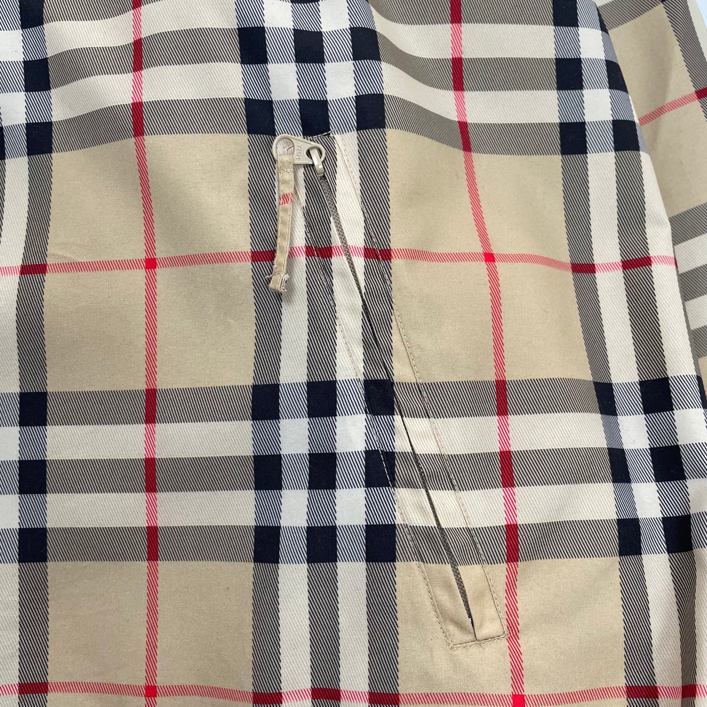 Vintage Burberry Golf 1/4 Zip Jacket, Size XL | O/S, Red