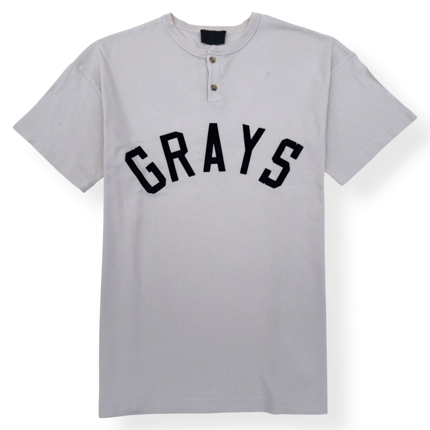 FEAR OF GOD GRAYS HENLEY T-SHIRT CREAM / BLACK S | Small, Black