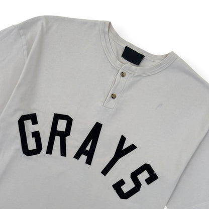 FEAR OF GOD GRAYS HENLEY T-SHIRT CREAM / BLACK S | Small, Black