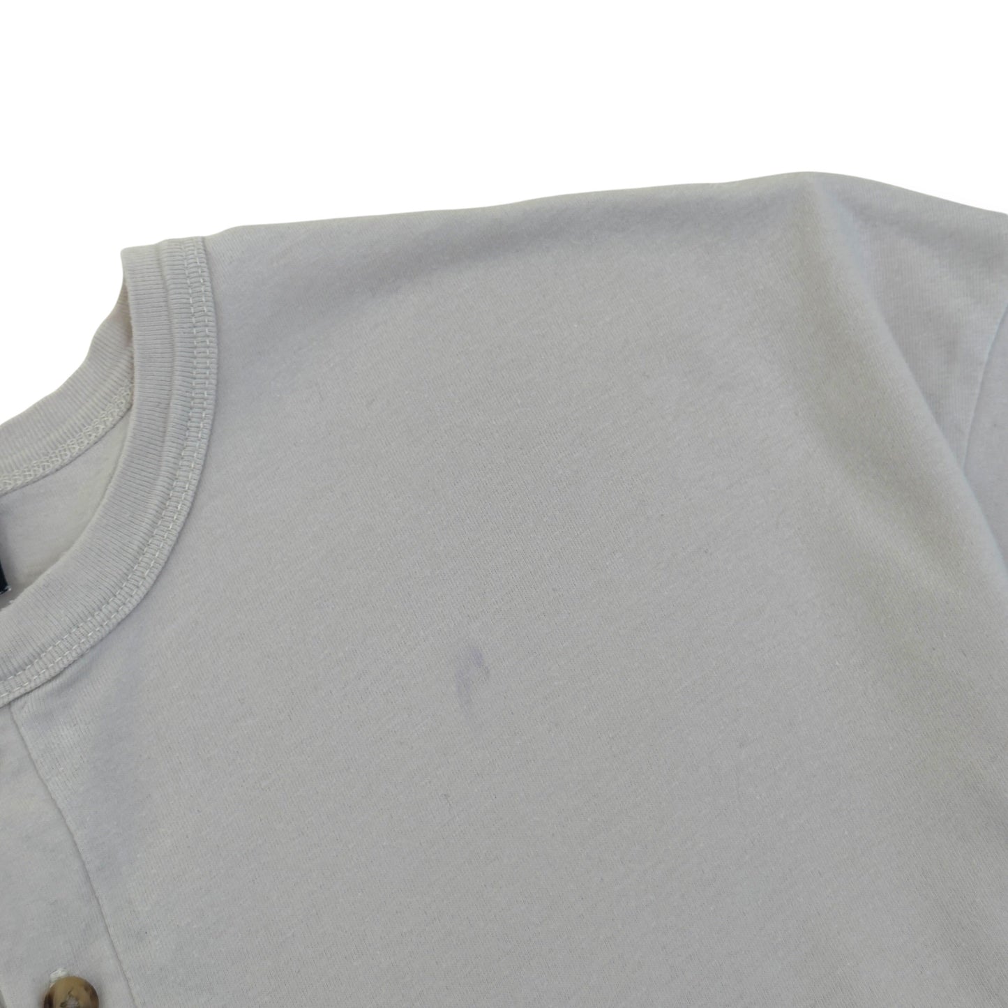 FEAR OF GOD GRAYS HENLEY T-SHIRT CREAM / BLACK S | Small, Black