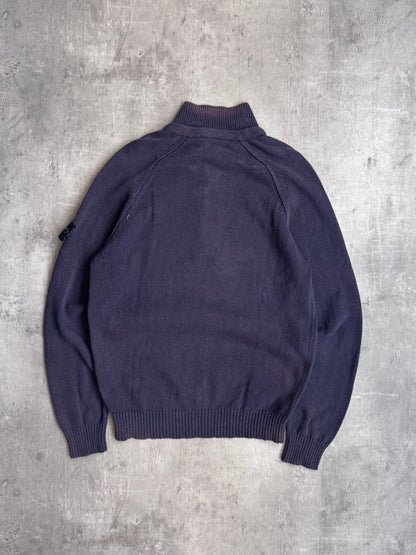 Stone Island Knitted Button Up Turtleneck