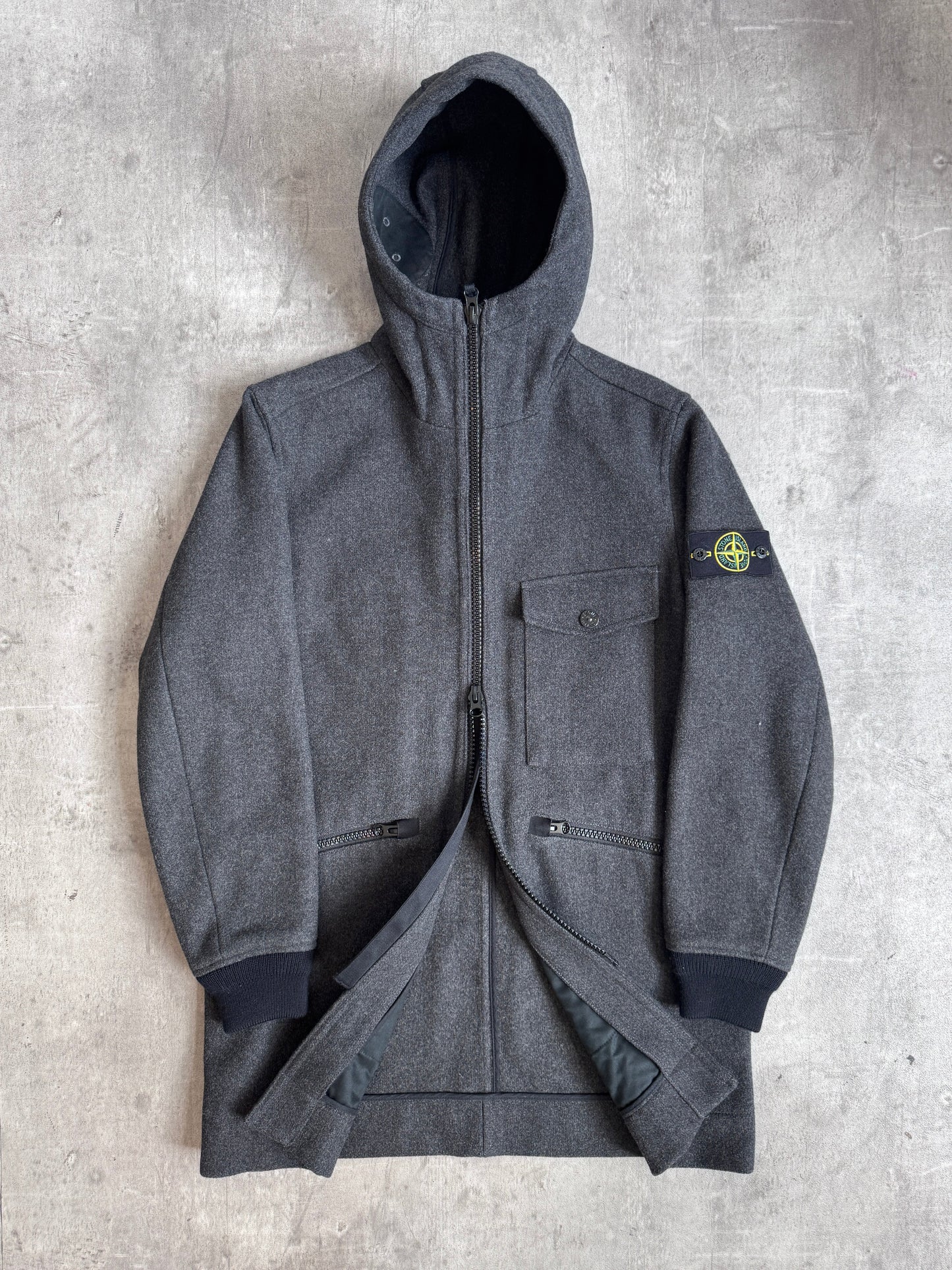 A/W 2017 Stone Island Three Pocket Wool Fleece Parka