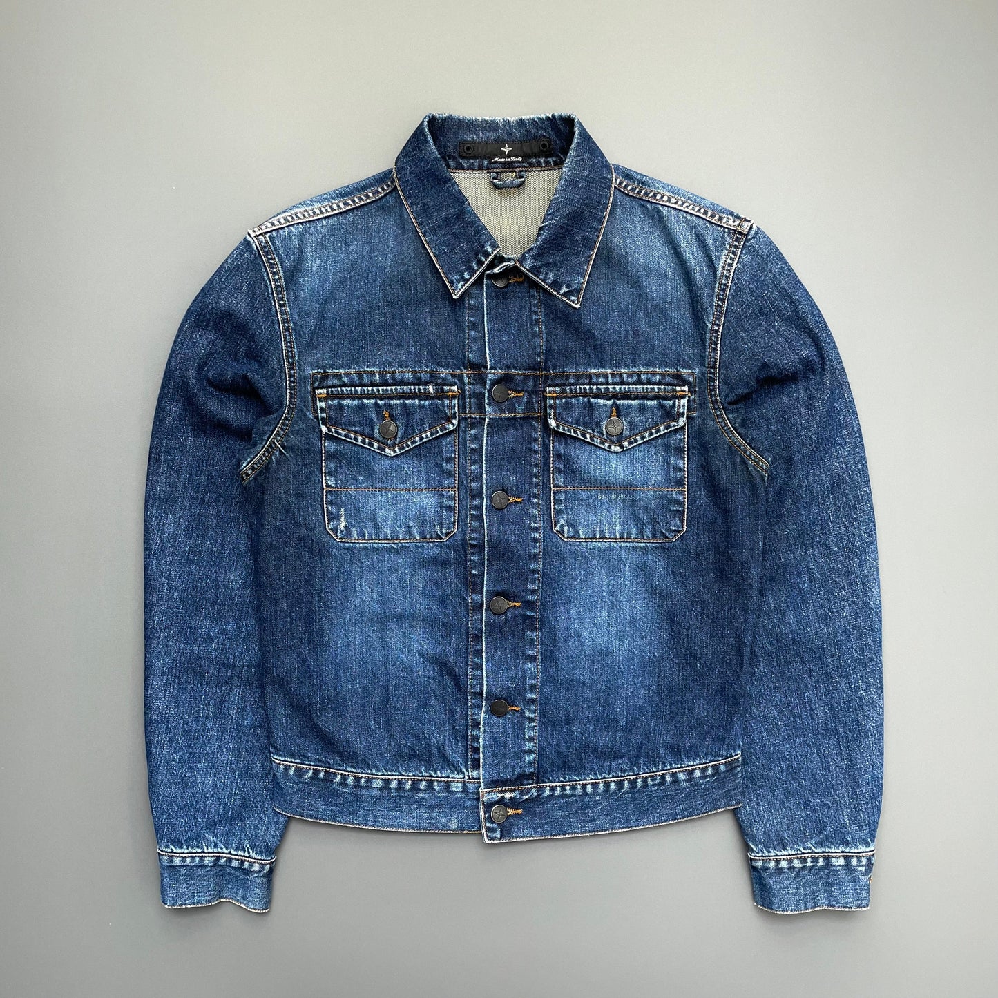 Stone Island Denims Navy 00s Denim Trucker Jacket | Medium, Navy