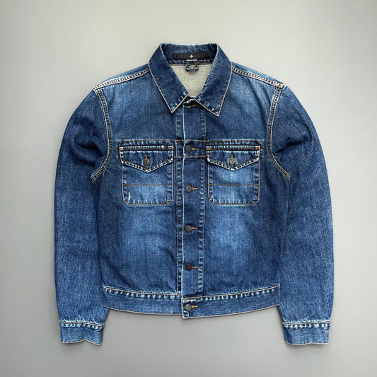 Stone Island Denims Navy 00s Denim Trucker Jacket | Medium, Navy