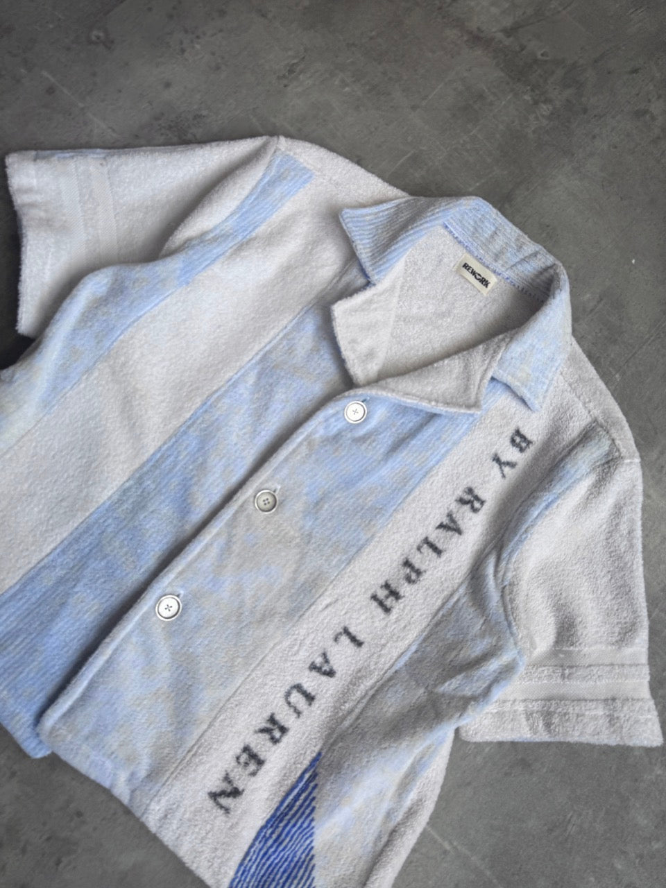 VT Rework: Polo Bear Towel Button Down Shirt