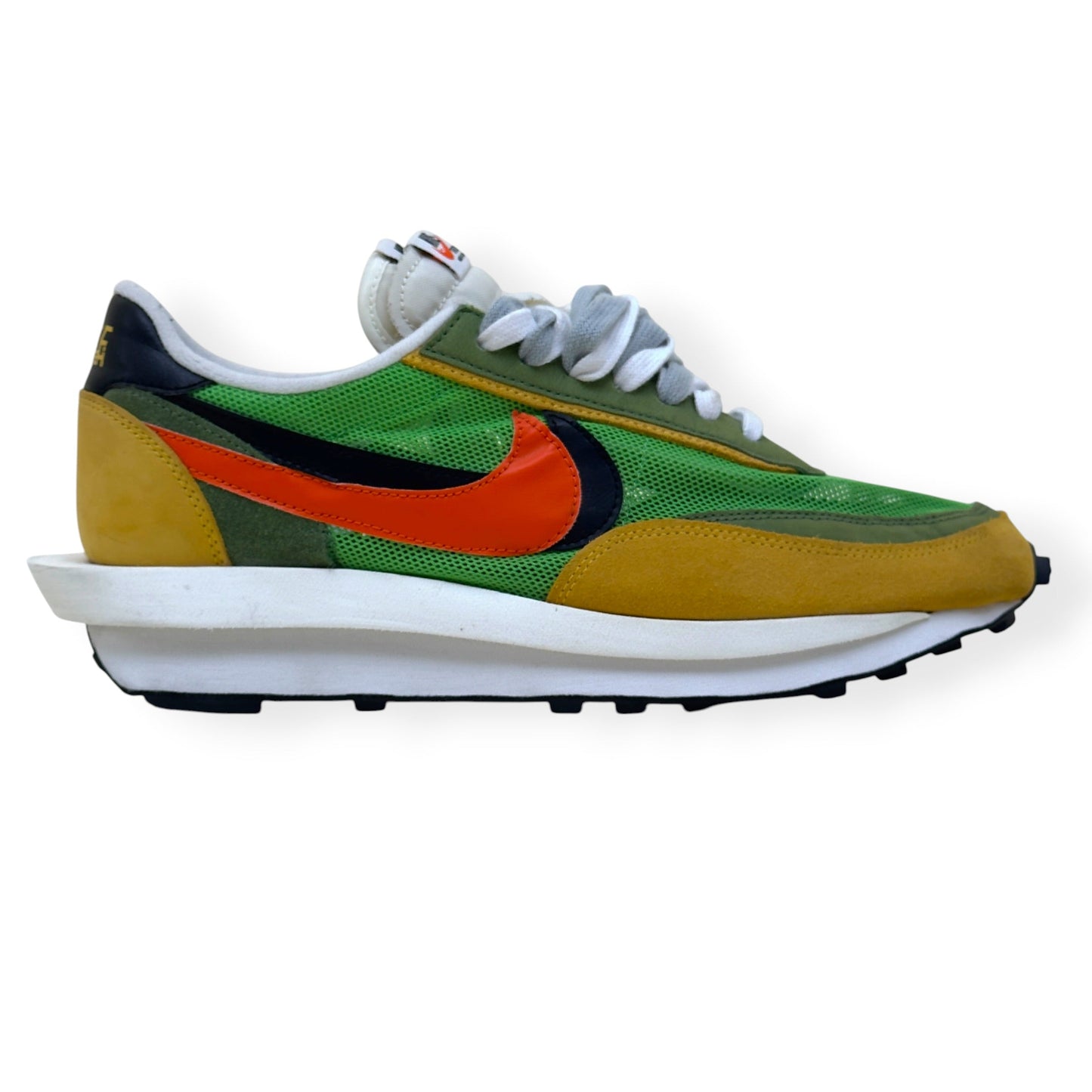 NIKE X SACAI LDWAFFLE SNEAKER GREEN GUSTO UK10.5 | UK 10.5, Green