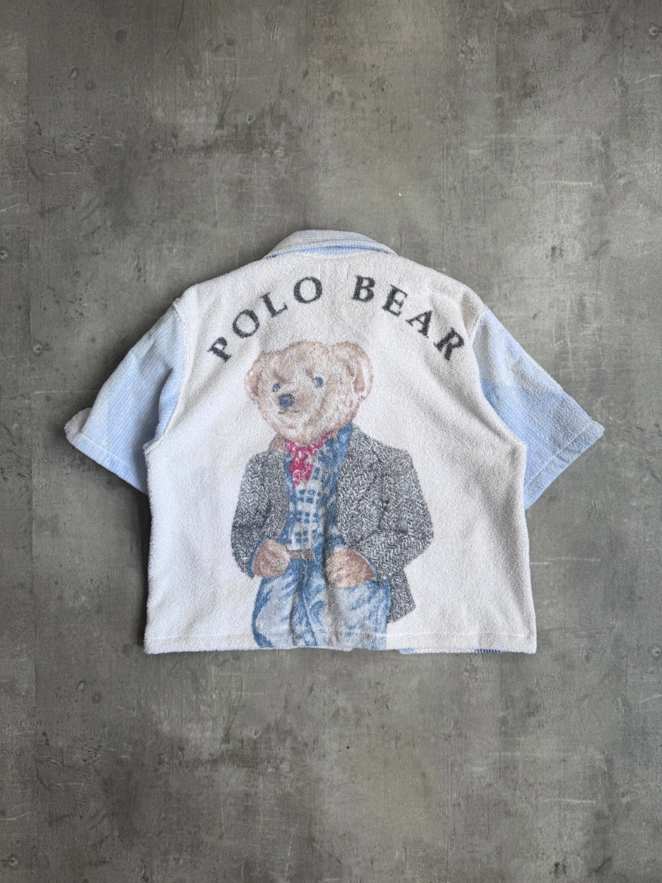 VT Rework: Polo Bear Towel Button Down Shirt