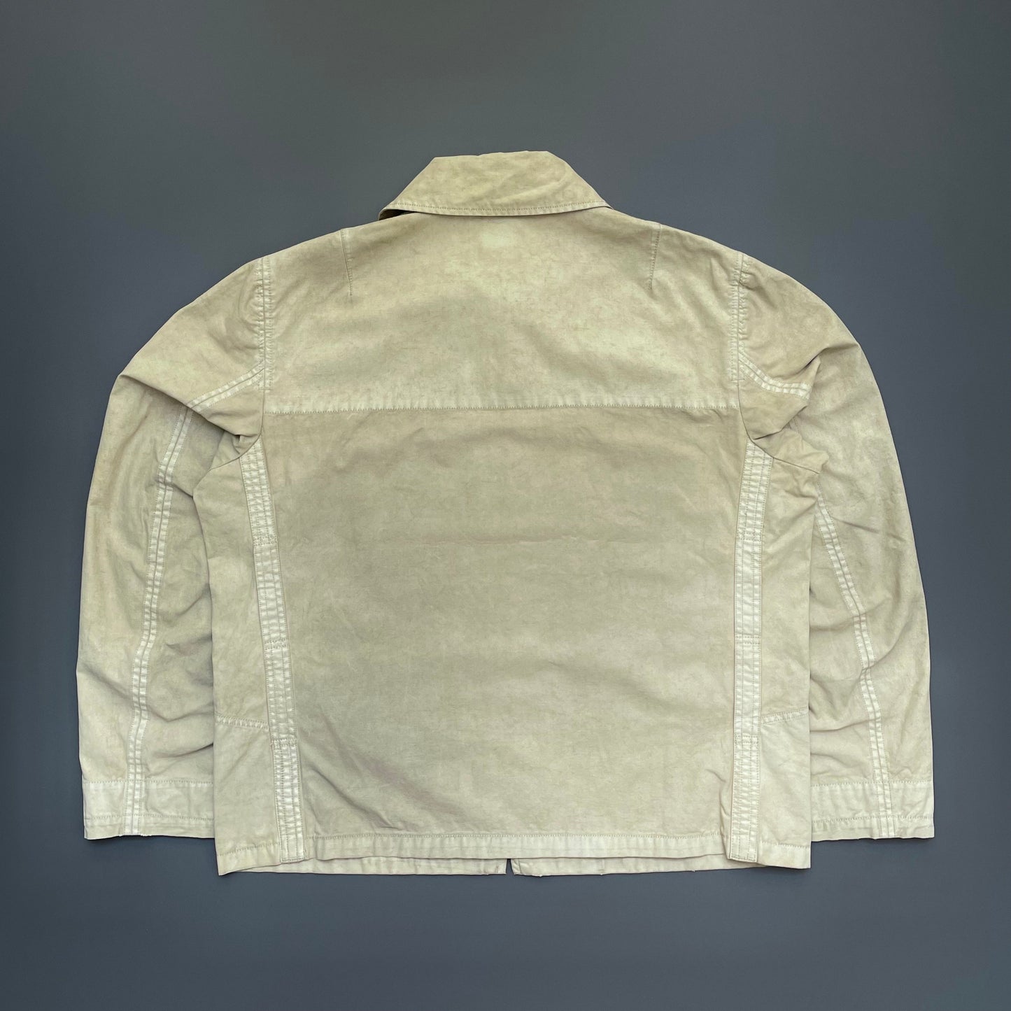 C.P. Company Beige SS03 Wax Harrington Jacket | X-Large, Beige
