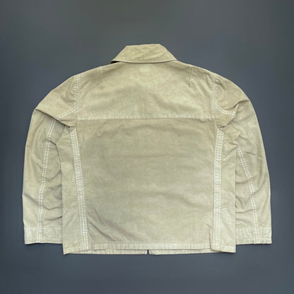 C.P. Company Beige SS03 Wax Harrington Jacket | X-Large, Beige