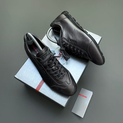 Prada Sport Purple Grey 2009 Women's Saffiano Lux I Trainers | X-SMALL, Multicoloured