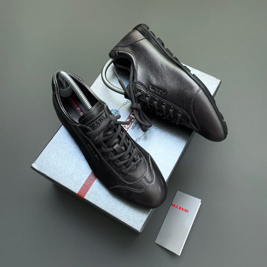 Prada Sport Purple Grey 2009 Women's Saffiano Lux I Trainers | X-SMALL, Multicoloured