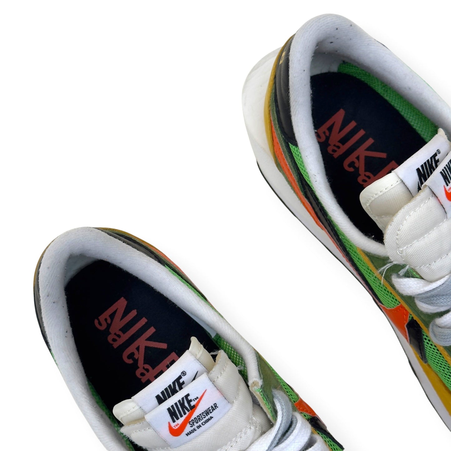 NIKE X SACAI LDWAFFLE SNEAKER GREEN GUSTO UK10.5 | UK 10.5, Green