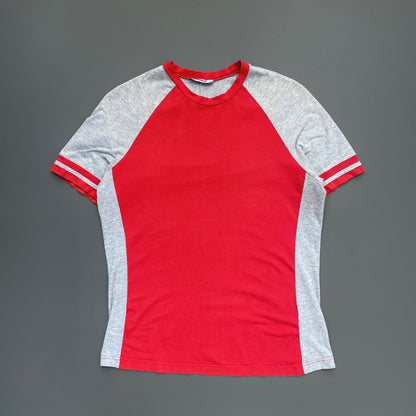 Prada Sport Grey & Red 00s Athletic T-Shirt | Medium, Multicoloured