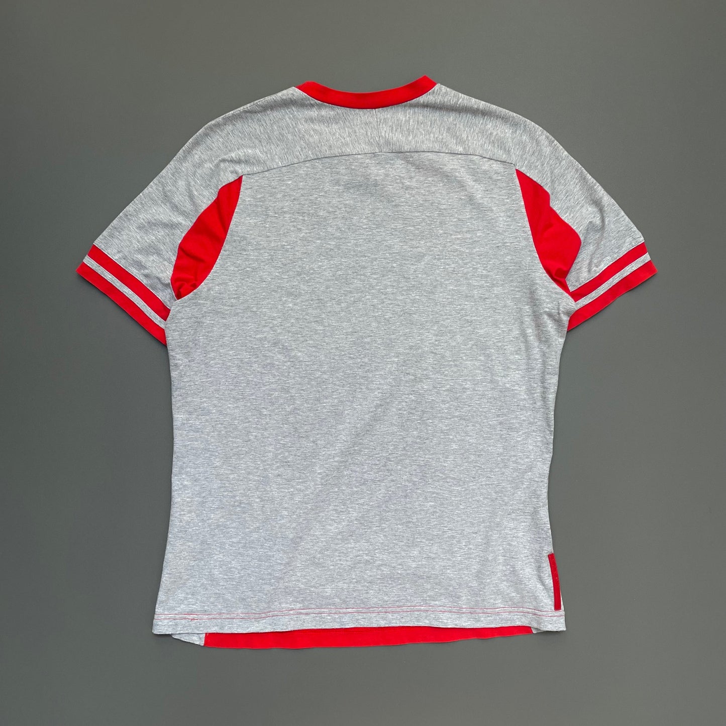 Prada Sport Grey & Red 00s Athletic T-Shirt | Medium, Multicoloured
