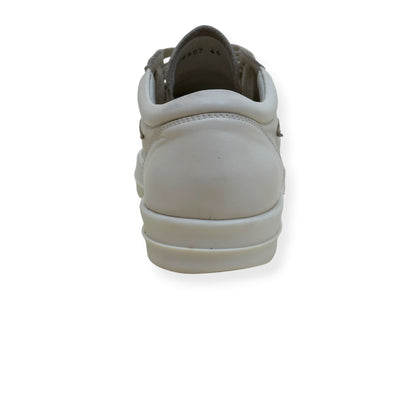 RICK OWENS VINTAGE LEATHER LOW-TOP SNEAKER MILK 40 / UK6 | UK 6, Milk