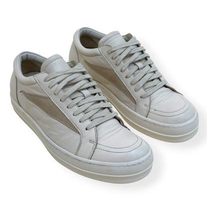RICK OWENS VINTAGE LEATHER LOW-TOP SNEAKER MILK 40 / UK6 | UK 6, Milk