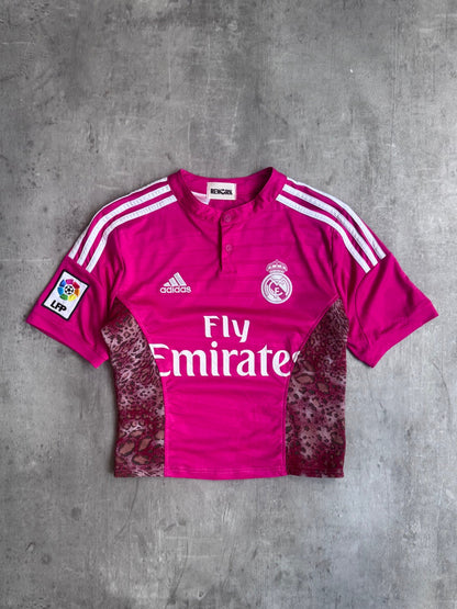 VT Rework: Hot Pink Real Madrid x Adidas Cropped Football Shirt SC: 5782
