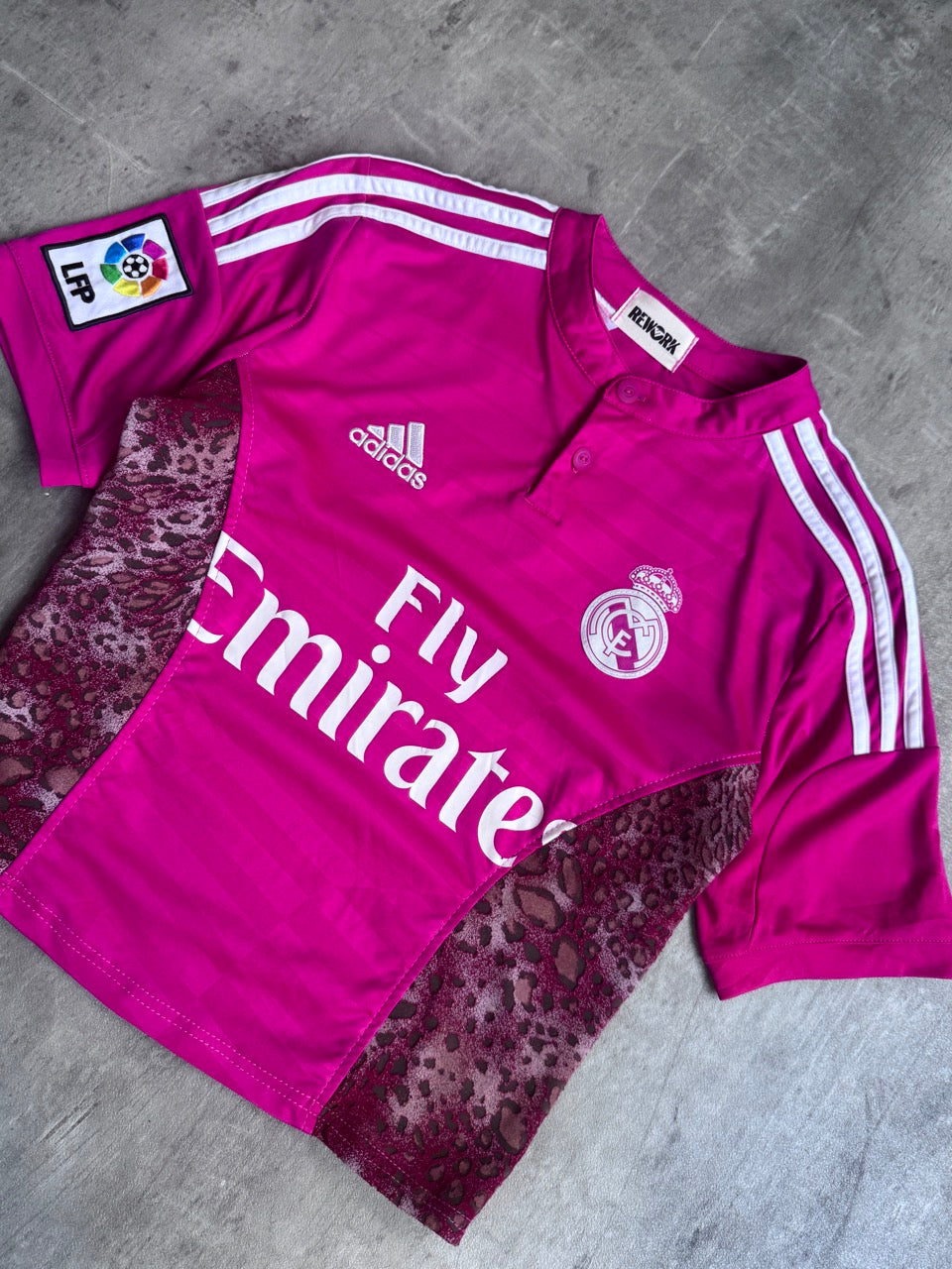 VT Rework: Hot Pink Real Madrid x Adidas Cropped Football Shirt SC: 5782