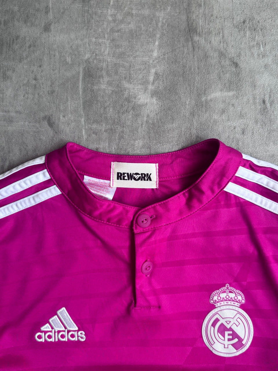 VT Rework: Hot Pink Real Madrid x Adidas Cropped Football Shirt SC: 5782