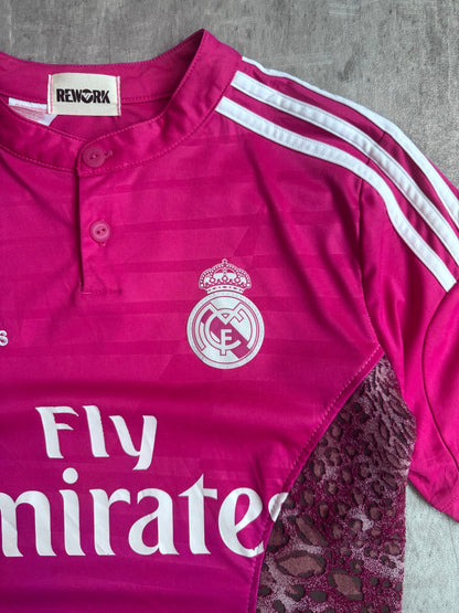 VT Rework: Hot Pink Real Madrid x Adidas Cropped Football Shirt SC: 5782
