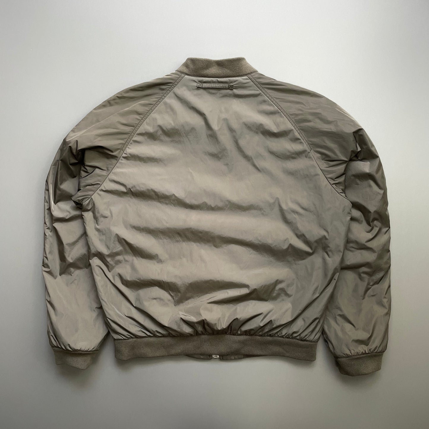 Prada Sport Khaki 2007 Nylon Racing Bomber Jacket | Large, Khaki