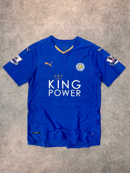 2015/16 Puma x Leicester City 'Vardy 9' Home Football Shirt