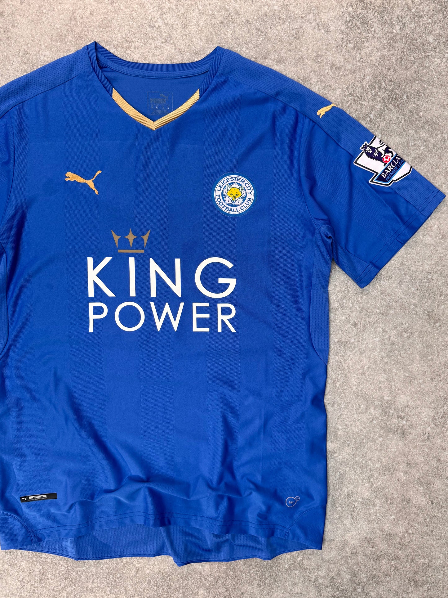 2015/16 Puma x Leicester City 'Vardy 9' Home Football Shirt