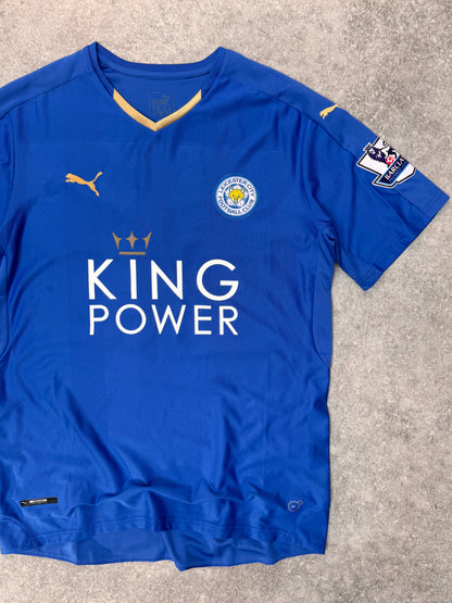 2015/16 Puma x Leicester City 'Vardy 9' Home Football Shirt