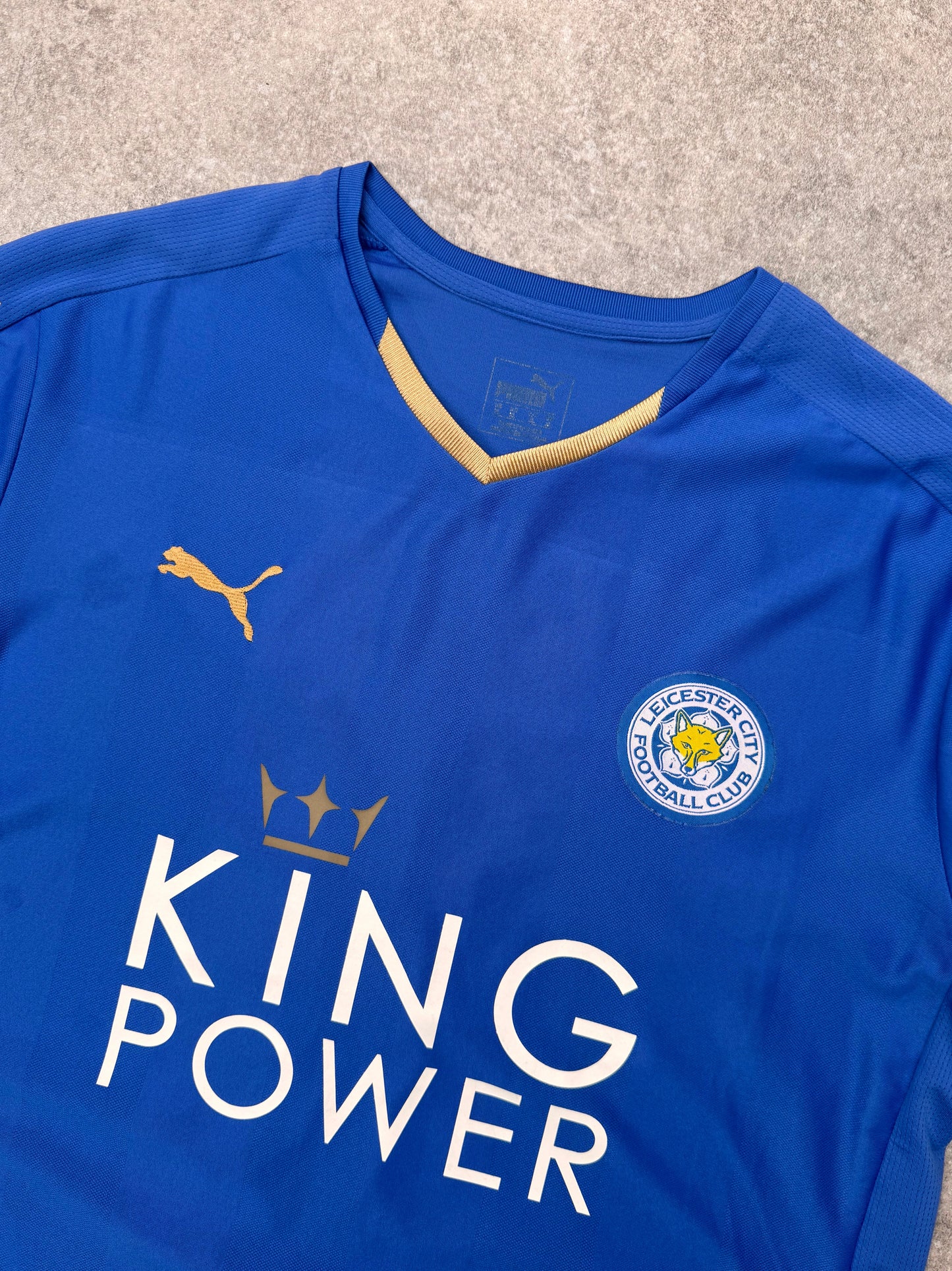 2015/16 Puma x Leicester City 'Vardy 9' Home Football Shirt