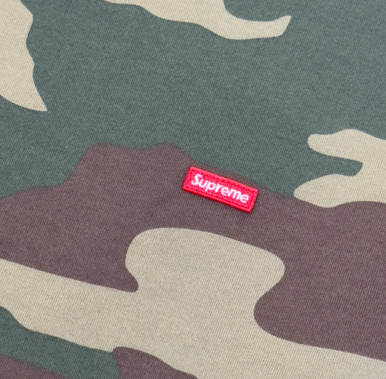 SUPREME BOX LOGO T-SHIRT WOODLAND CAMO L | Large, Camo