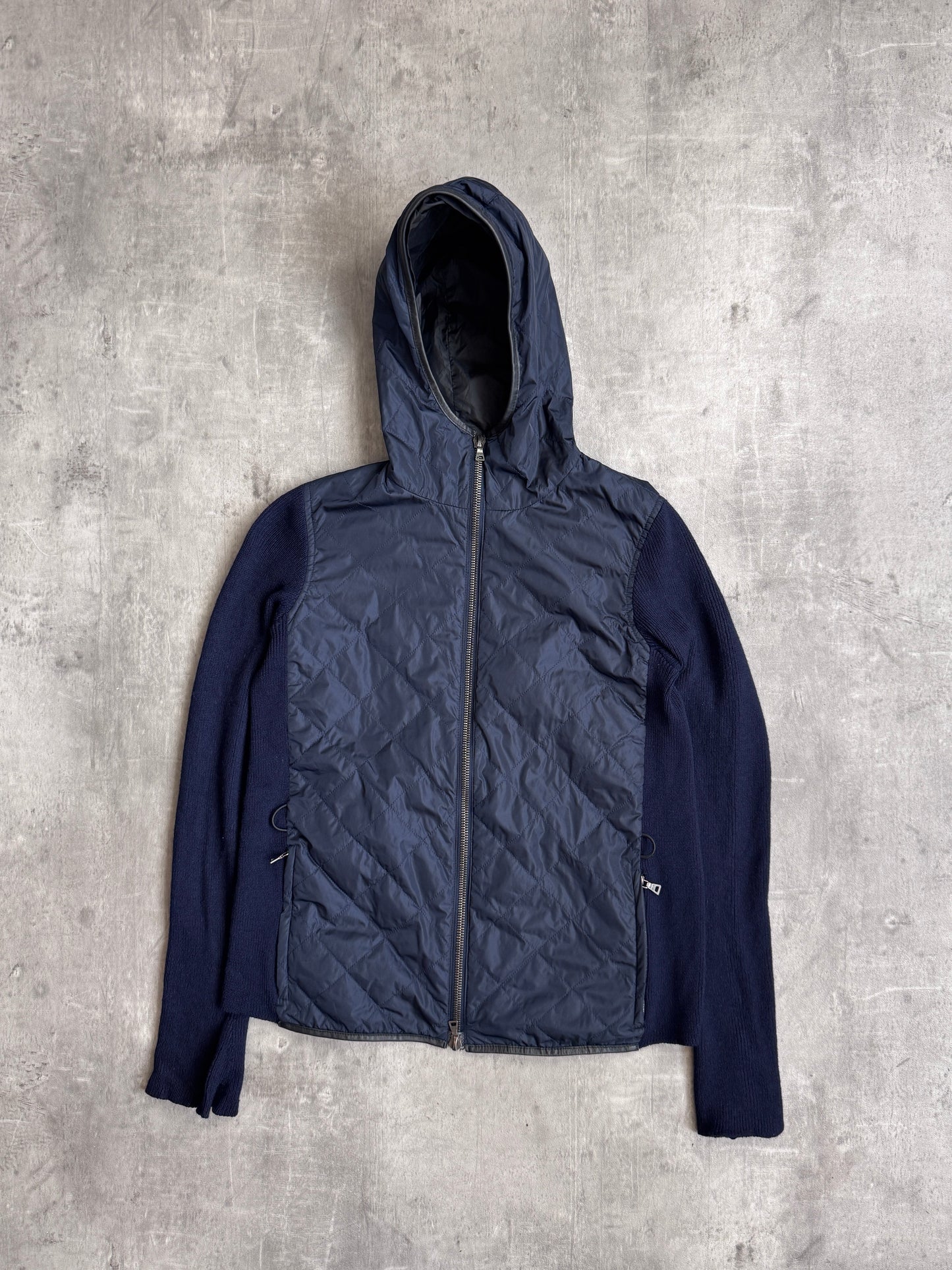 Prada Hybrid Knit Hoodie