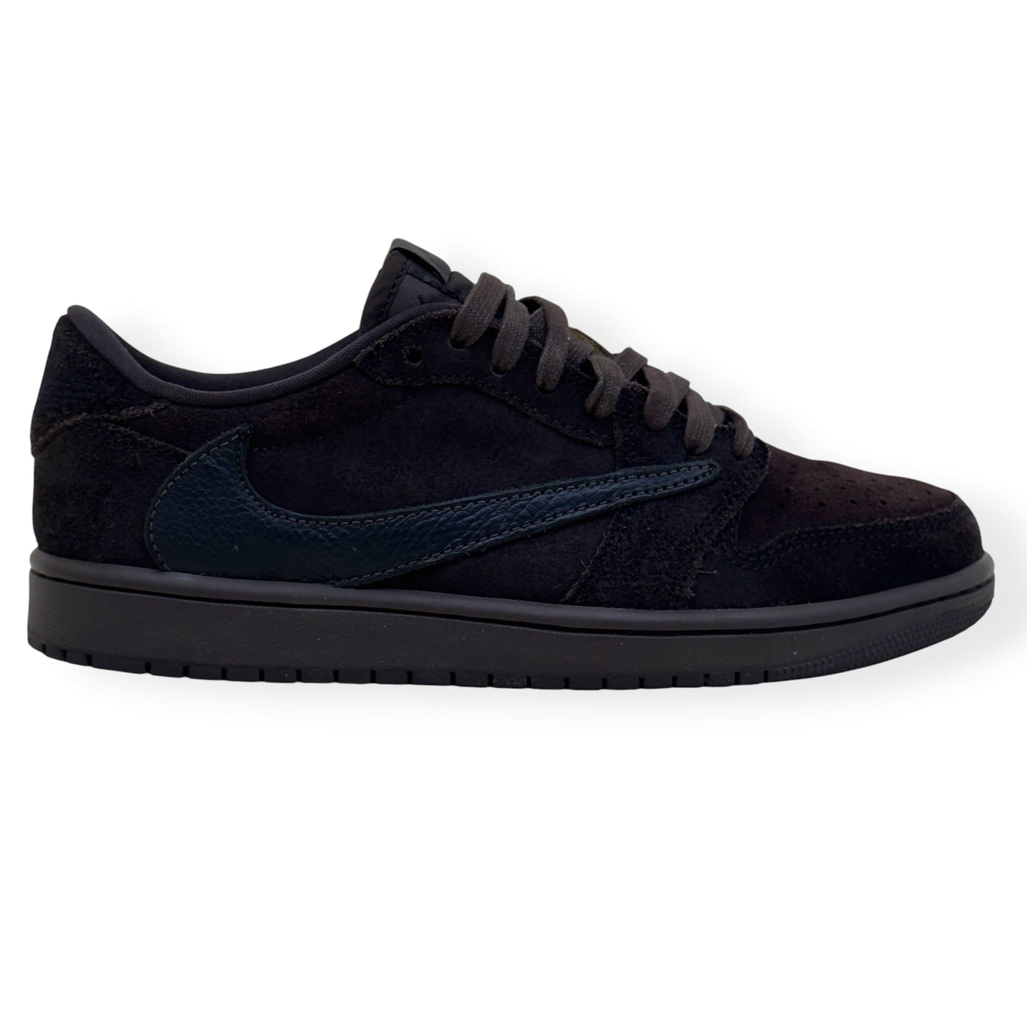 NIKE X TRAVIS SCOTT AIR JORDAN 1 RETRO LOW SNEAKER VELVET BROWN UK6 | UK 6, Brown