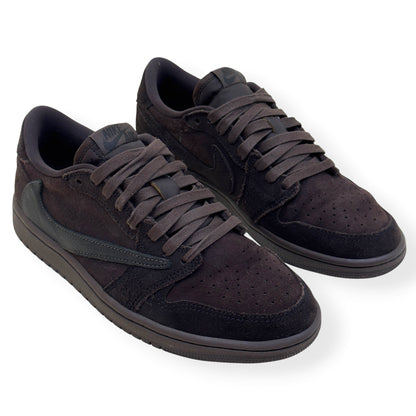 NIKE X TRAVIS SCOTT AIR JORDAN 1 RETRO LOW SNEAKER VELVET BROWN UK6 | UK 6, Brown
