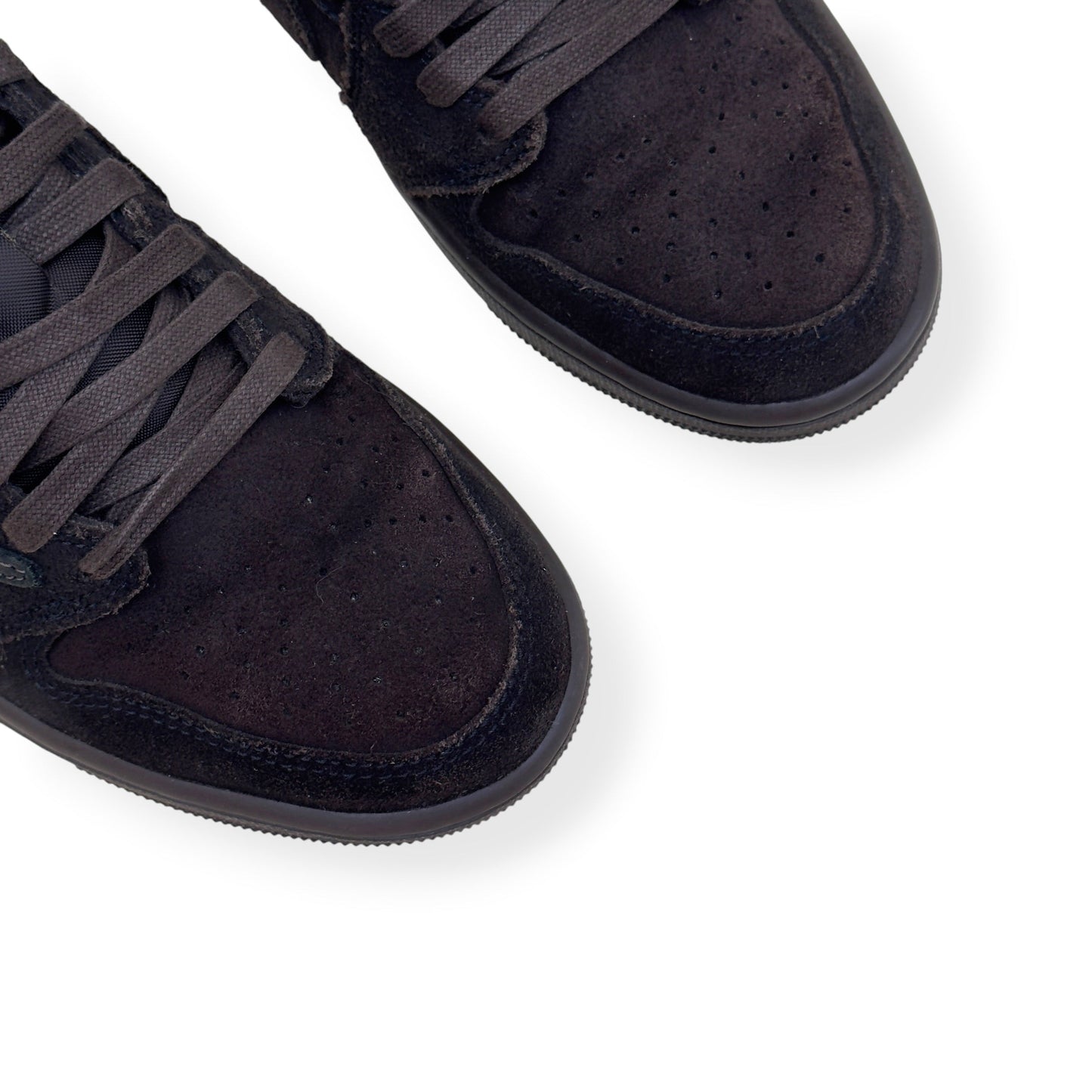 NIKE X TRAVIS SCOTT AIR JORDAN 1 RETRO LOW SNEAKER VELVET BROWN UK6 | UK 6, Brown