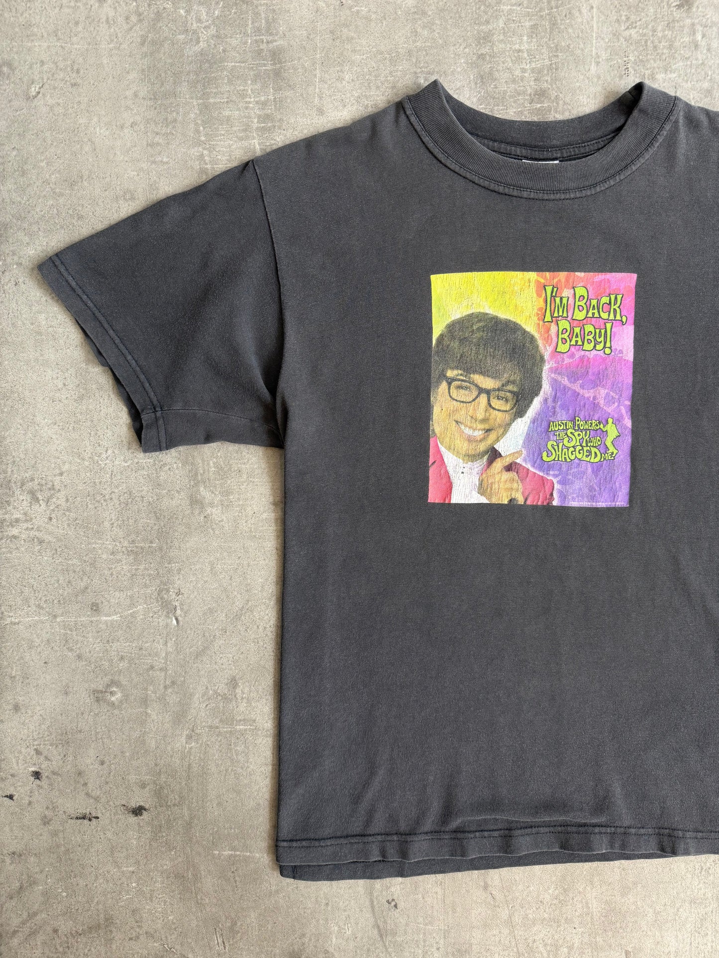 1999 Austin Powers Dual Print I'm Back Baby Graphic Tee