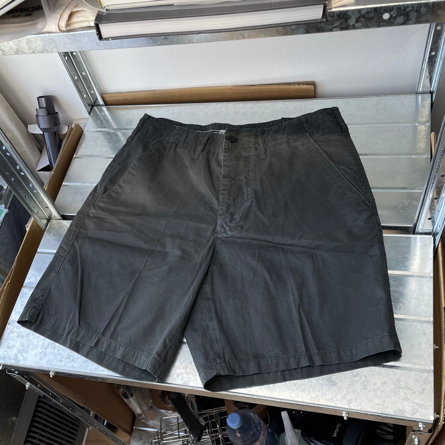 Stone Island Black 00s Cargo Shorts | Small, Black