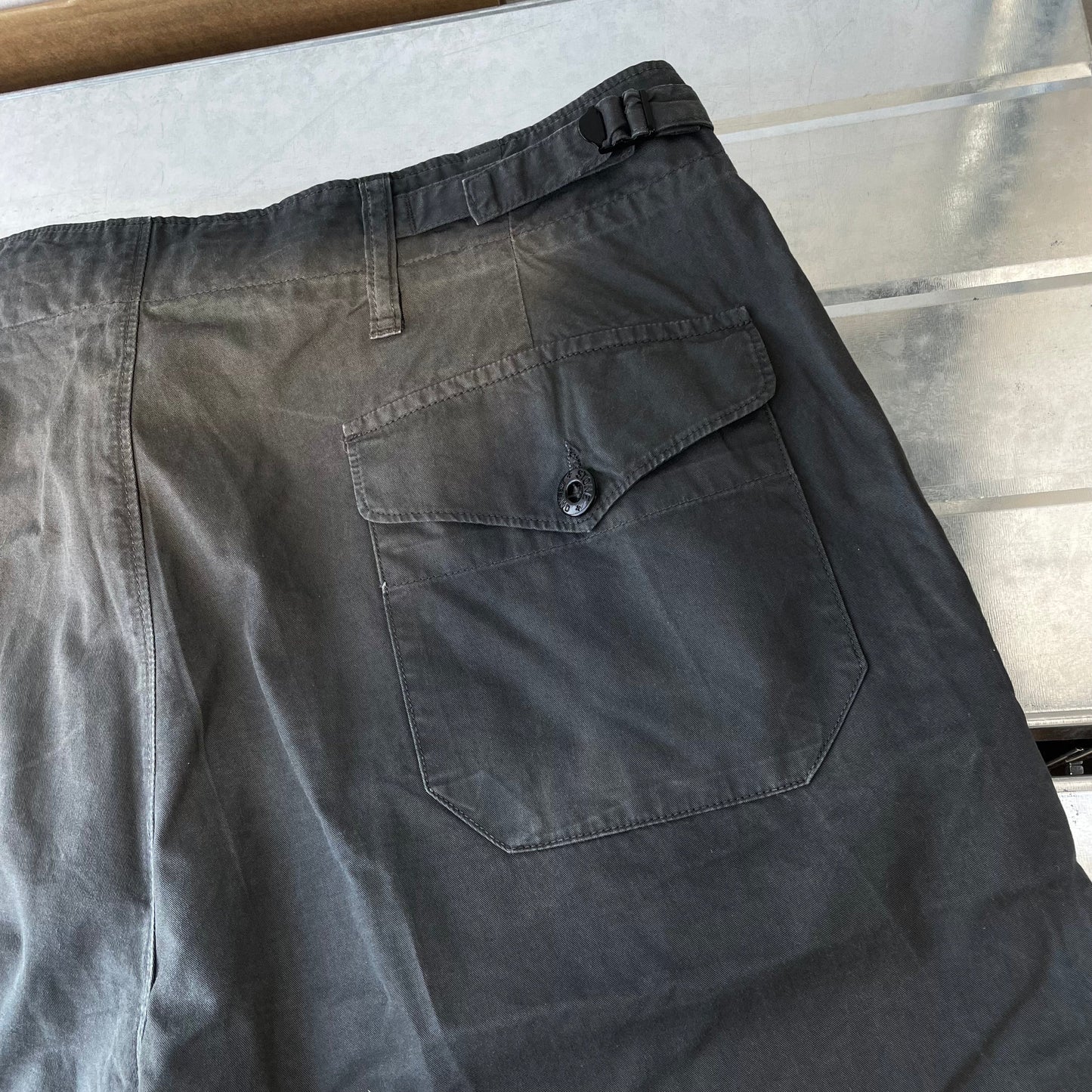 Stone Island Black 00s Cargo Shorts | Small, Black