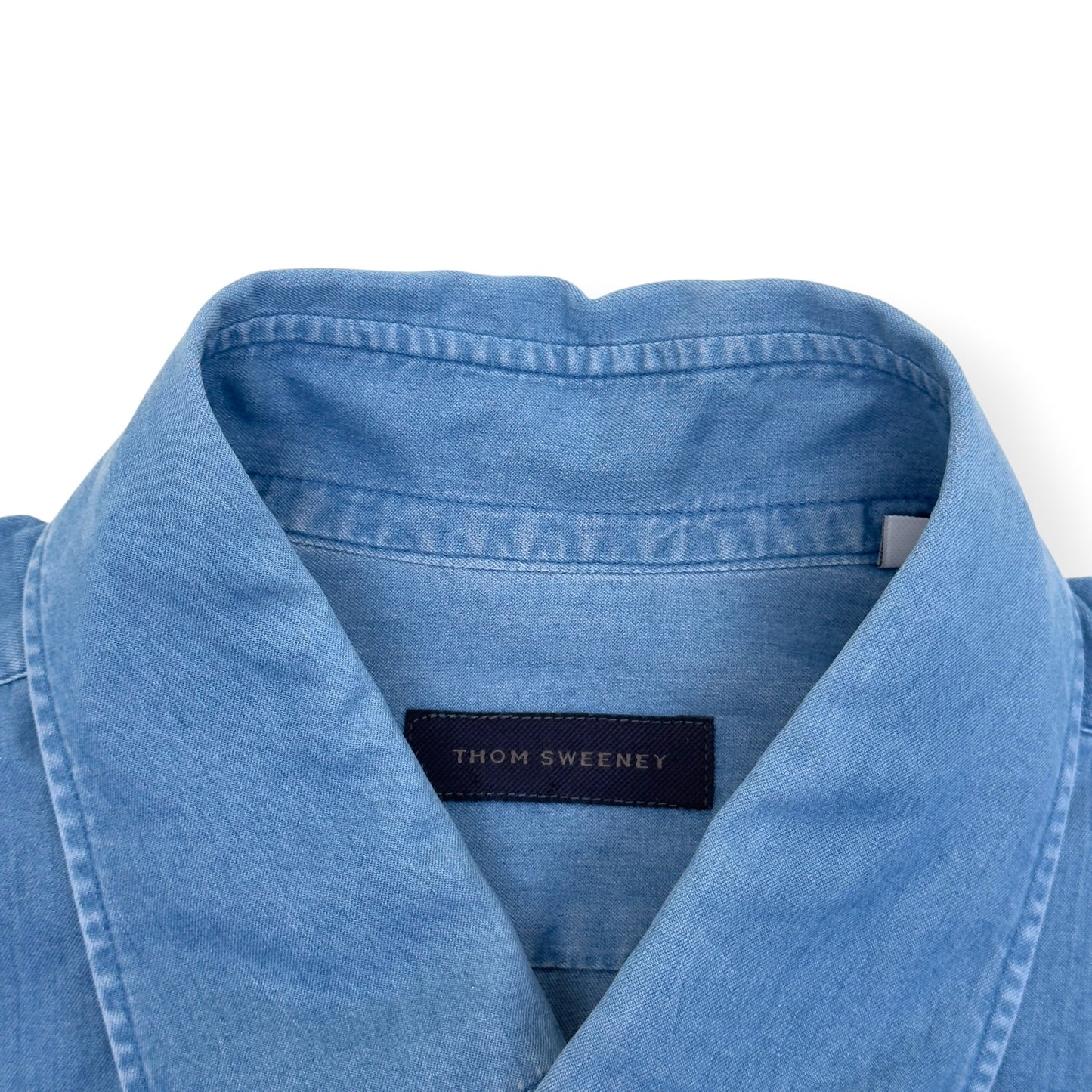 THOM SWEENEY COTTON SHIRT BLUE 17” / XL | XL, Blue