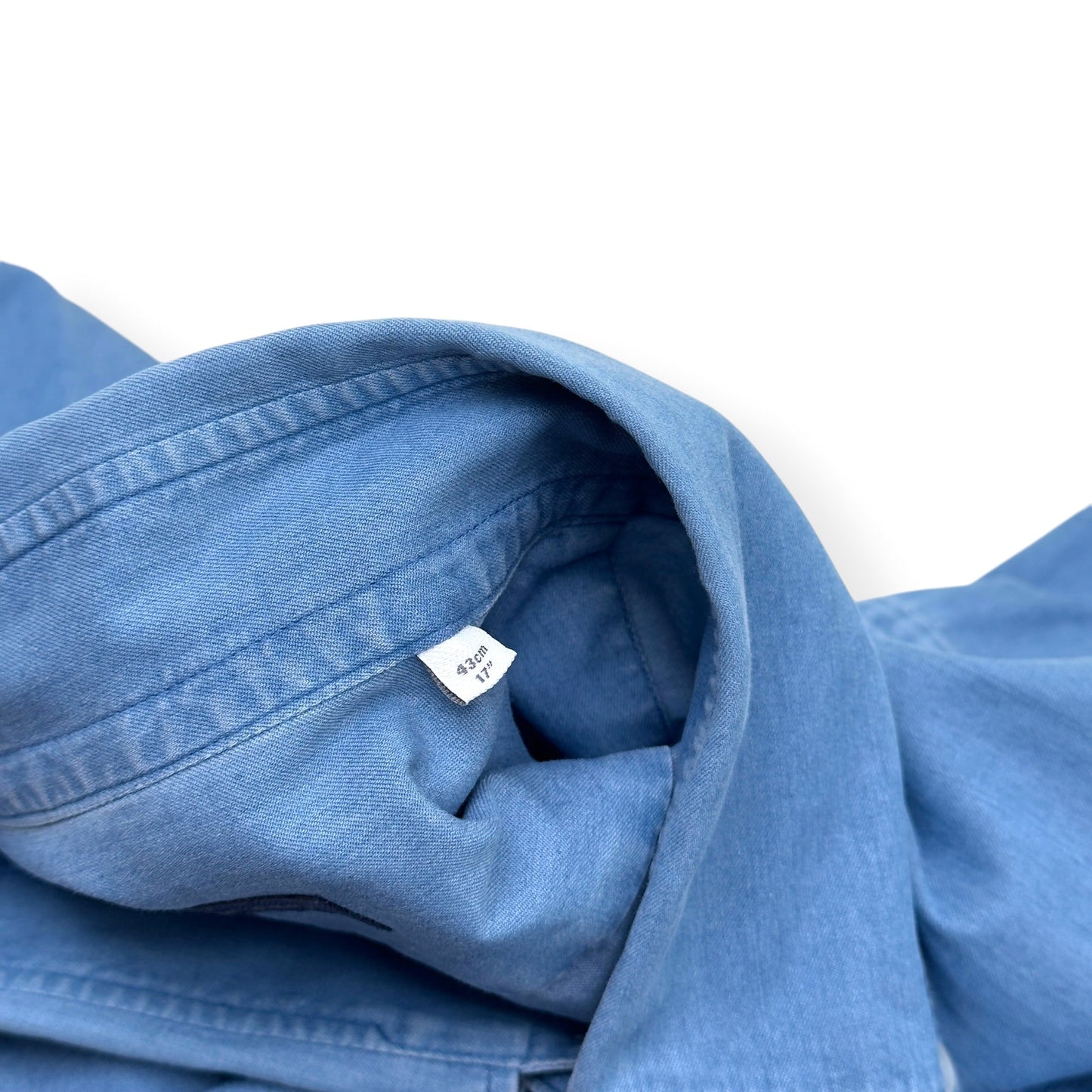 THOM SWEENEY COTTON SHIRT BLUE 17” / XL | XL, Blue