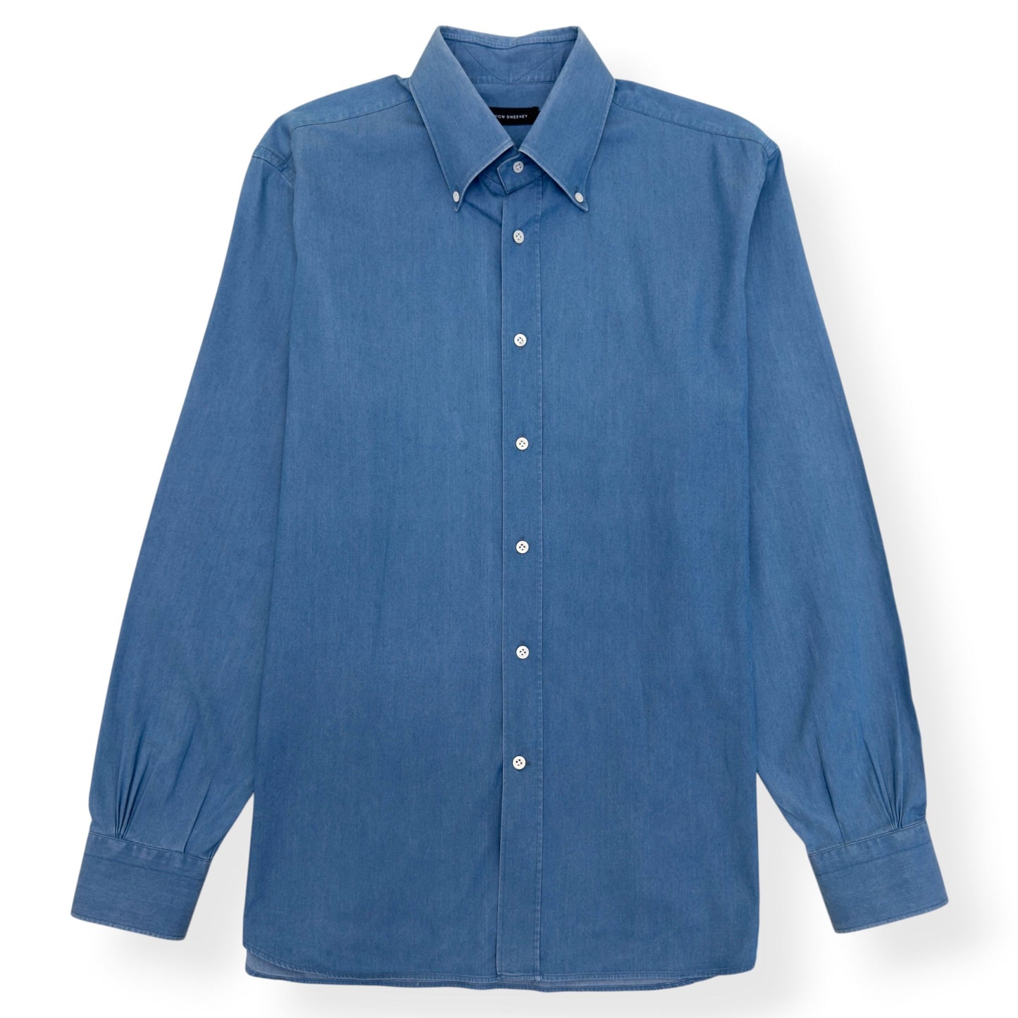 THOM SWEENEY COTTON SHIRT BLUE 18” / XL | XL, Blue