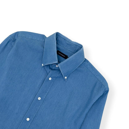 THOM SWEENEY COTTON SHIRT BLUE 18” / XL | XL, Blue