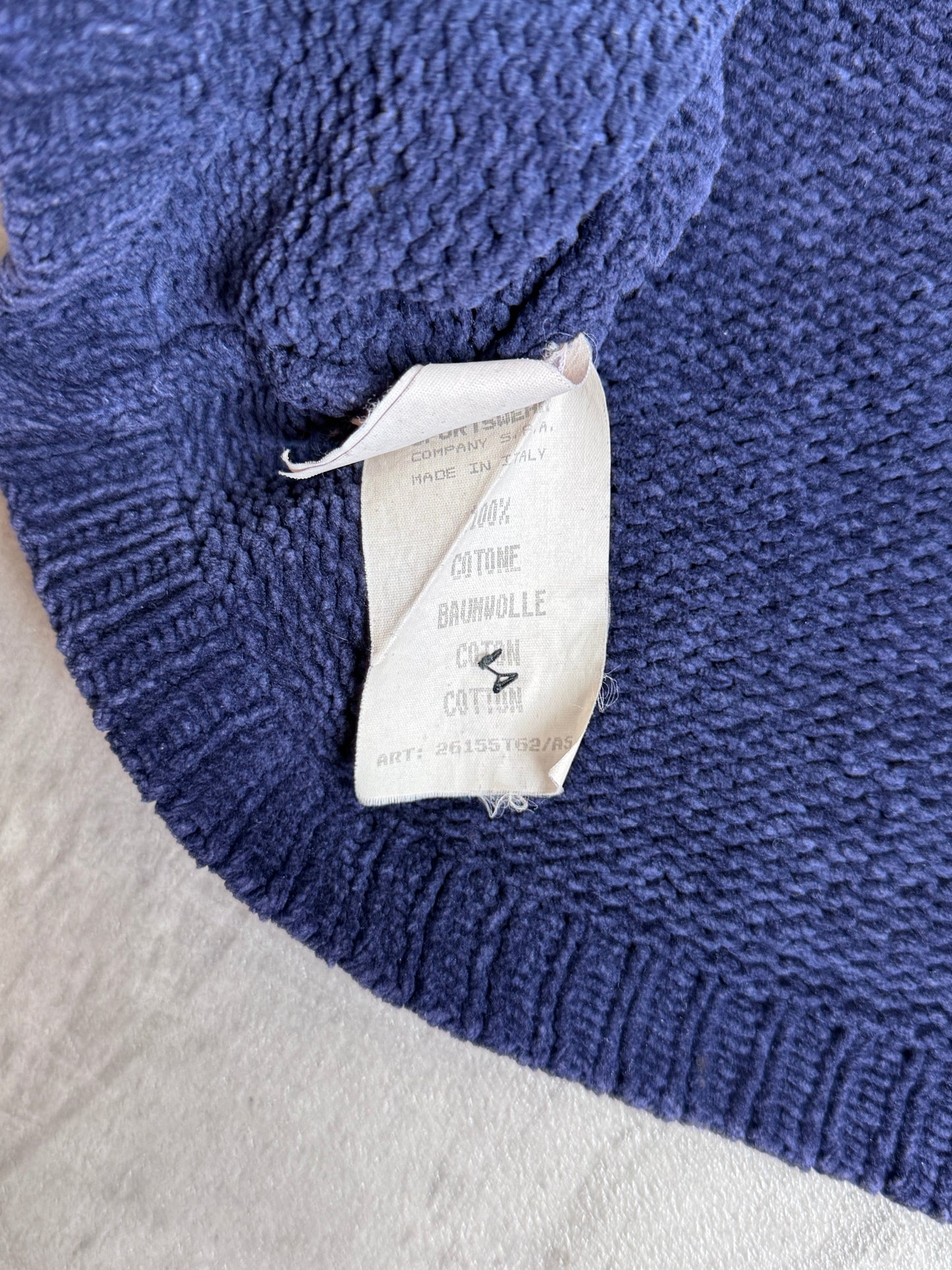 S/S 1997 Stone Island Chenille Knit Button Down Sweater