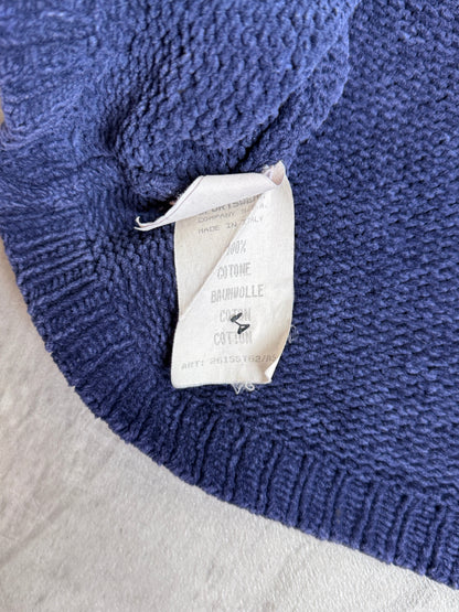 S/S 1997 Stone Island Chenille Knit Button Down Sweater