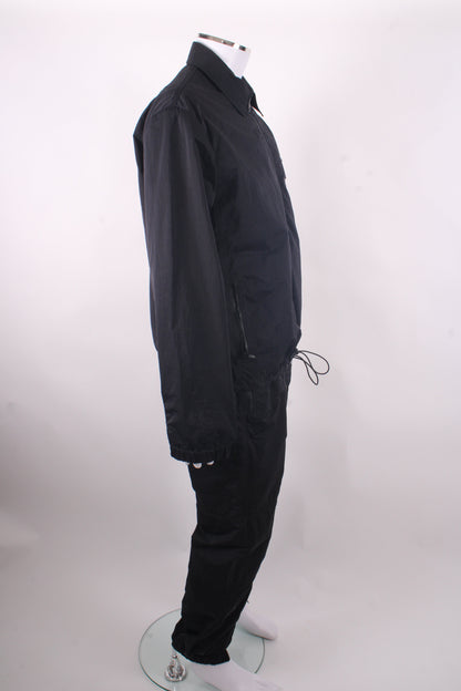 Bottega Veneta Triangle Pocket Nylon Jacket/ Jogger Co-ord Black L | Large, Black
