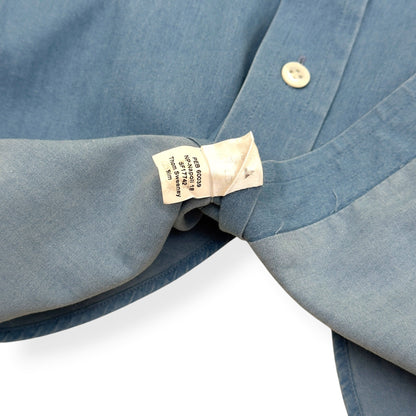 THOM SWEENEY COTTON SHIRT BLUE 17.5” / XL | XL, Blue