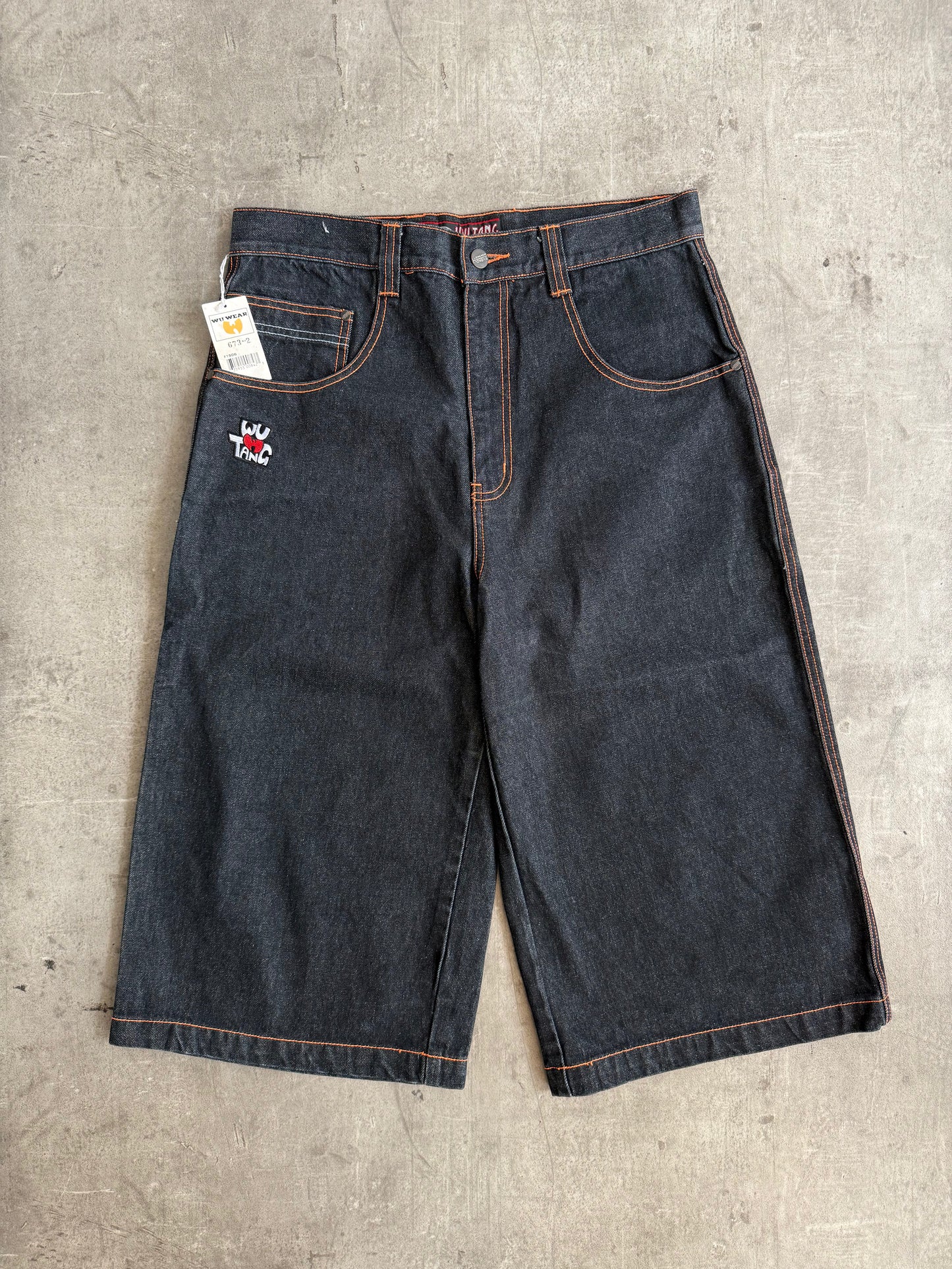Deadstock Wu-Wear Urban Militia Dark Denim Jorts