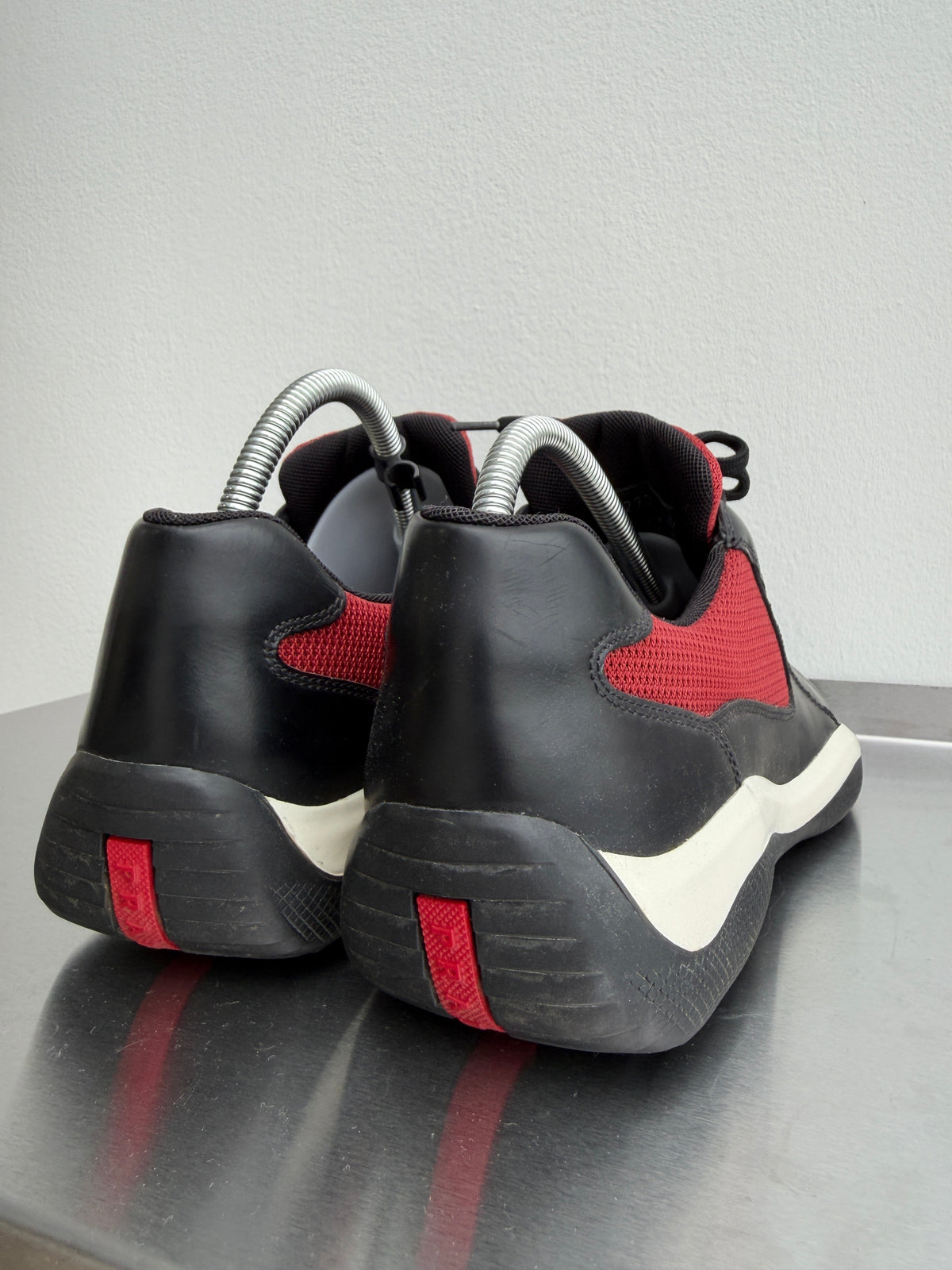 Prada Sport Red & Black 00s Leather Cups | Medium, Black